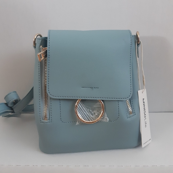 Miniso Handbags - Miniso Mini Baby Blue Backpack